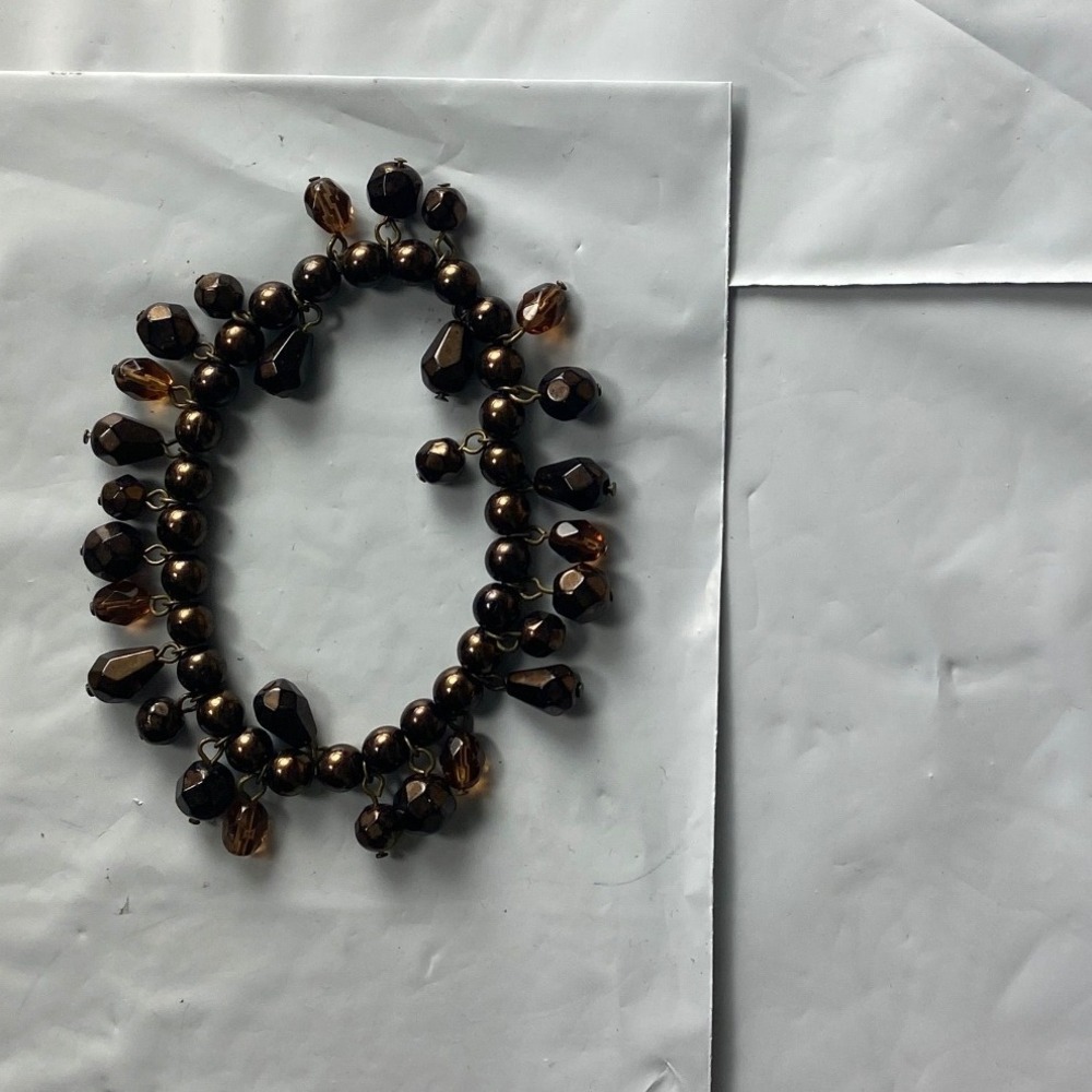 Brown Beaded Bracelet Dangle Charm Women's‎ Fashion Jewelry Accessories